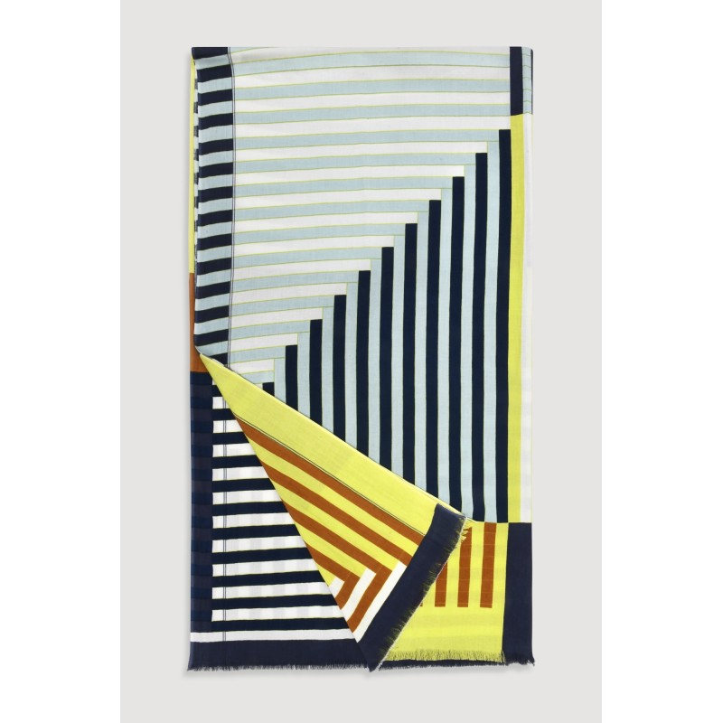 Yellow Riviera printed cotton fouta / Mapoésie