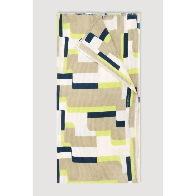 Yellow Arum print cotton fouta / Mapoésie