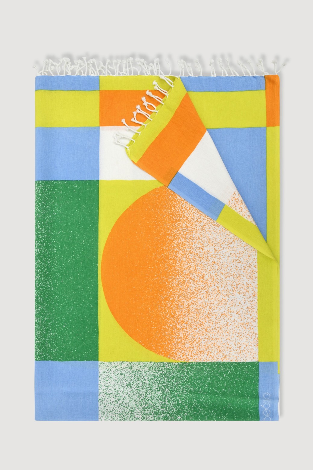 Yellow Sunrise print cotton fouta / Mapoésie