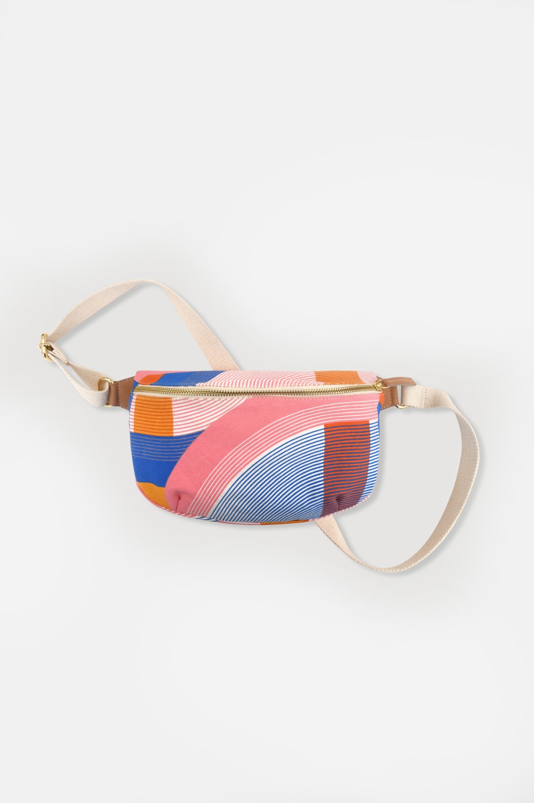 Sac banane à motif-rose/Mapoésie