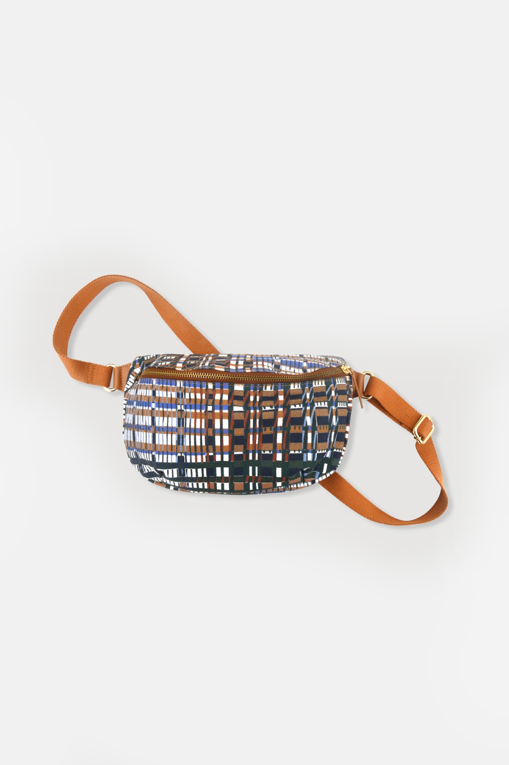 Sac banane à motif-bleu/Mapoésie