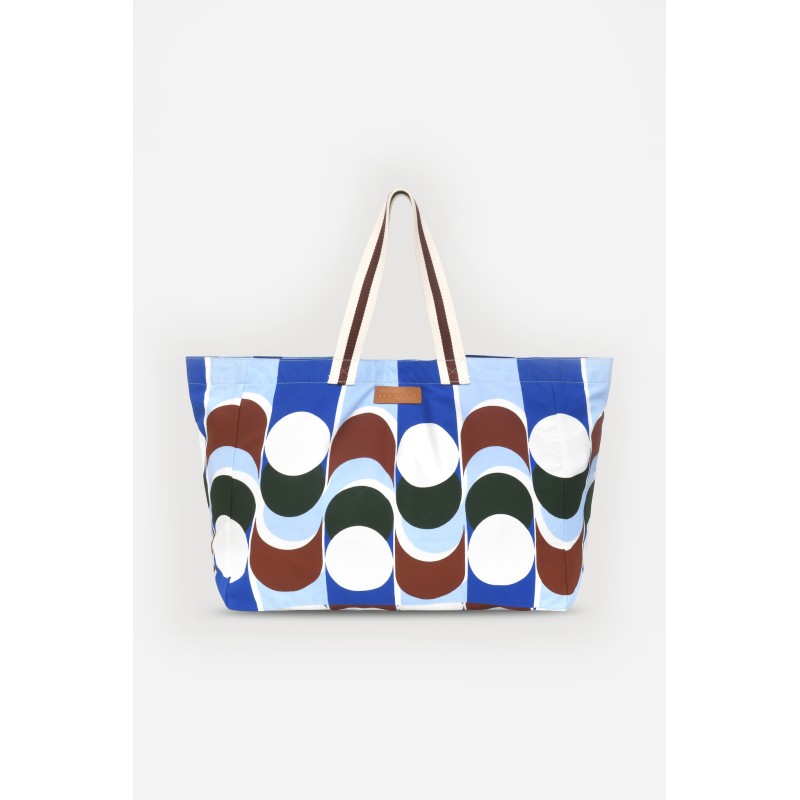 Sac de plage à motif bleu/Mapoésie