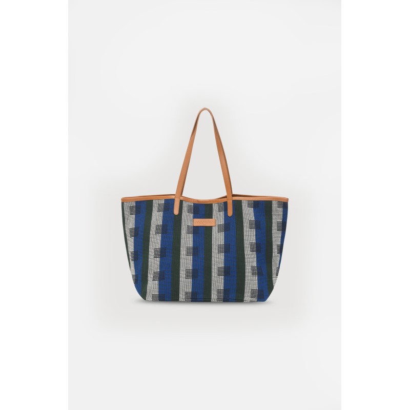 Sac de ville-grand format-bleu/Mapoésie