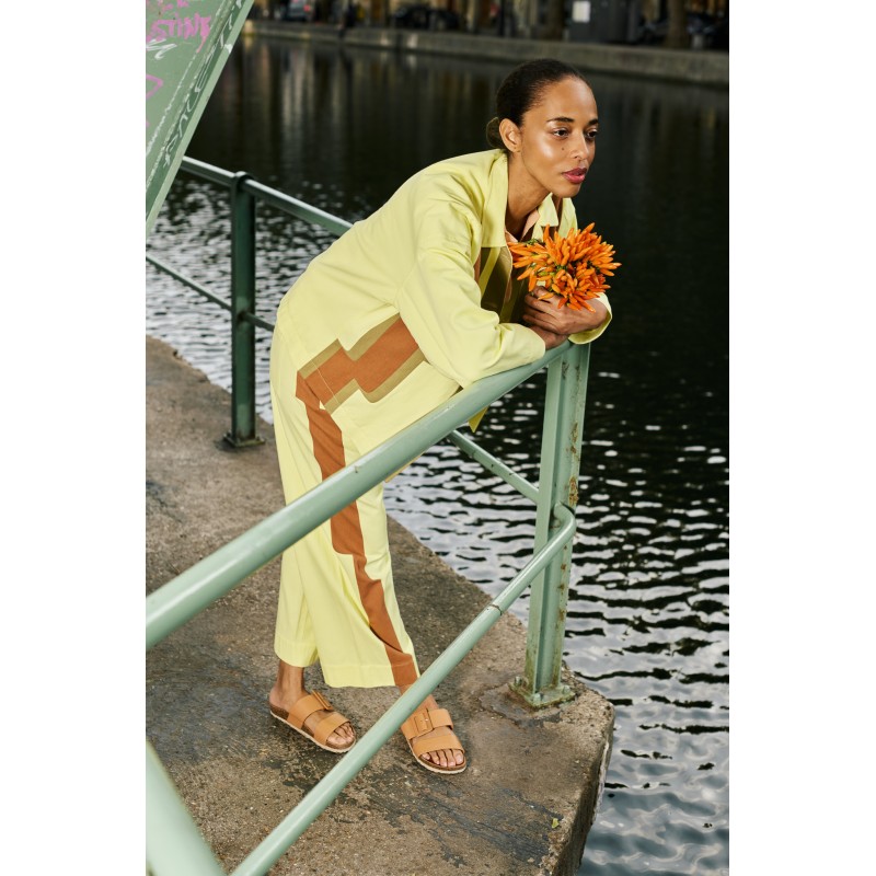 Pantalon taille haute - coupe droite - pastel / Mapoésie
