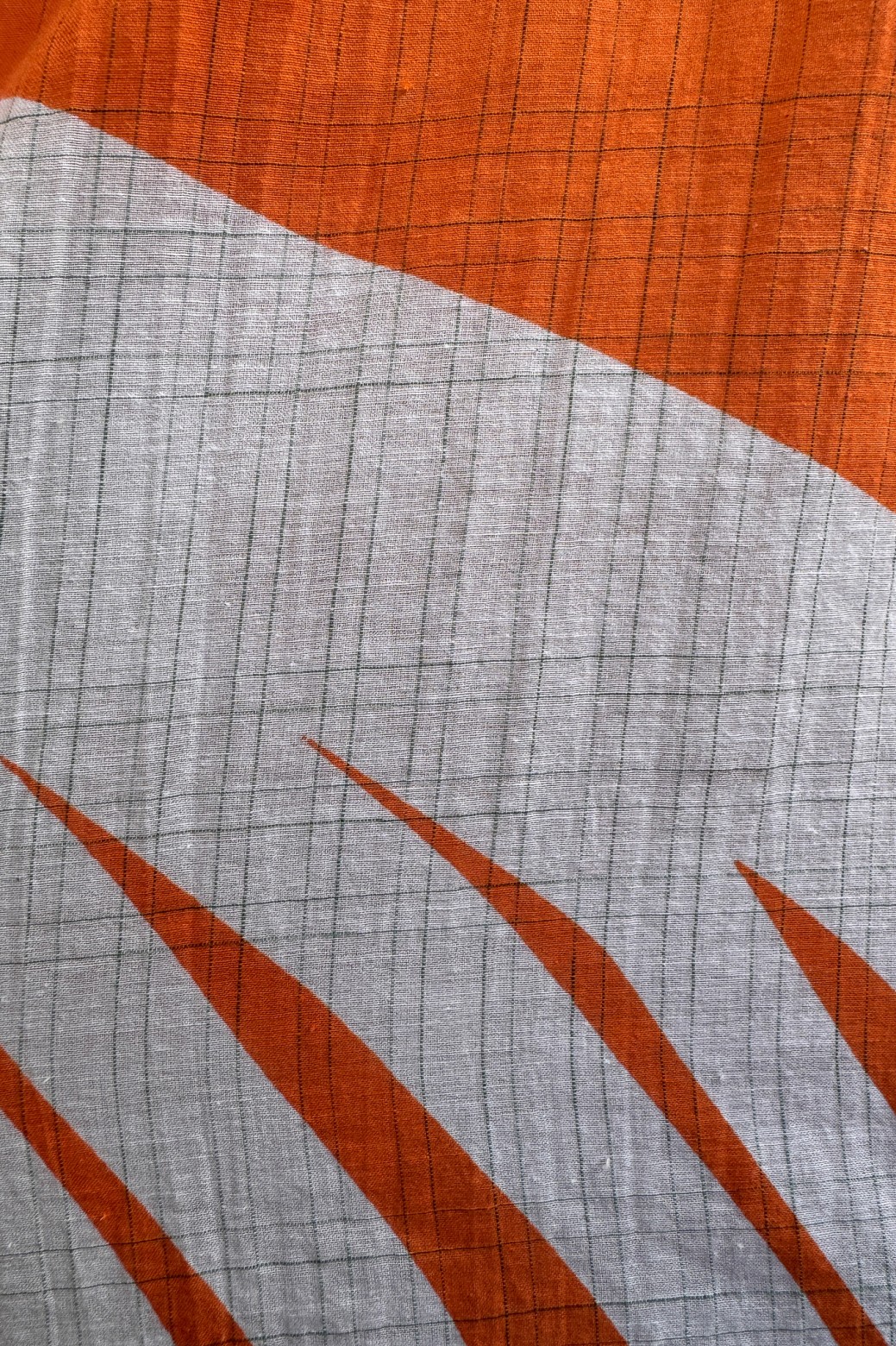 Petit foulard graphique Palma orange/Mapoésie