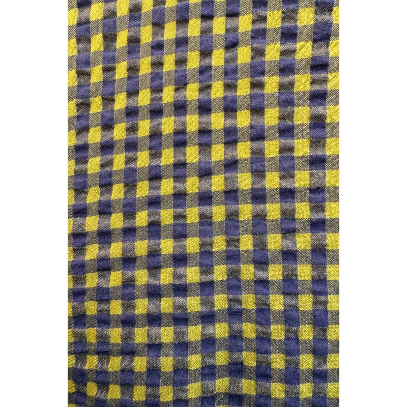Pantalon à carreaux coupe droite-kaki/Mapoésie