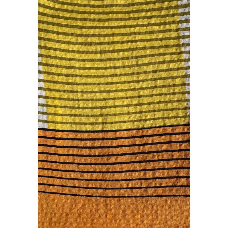 Robe d'été manches longues-jaune/Mapoésie
