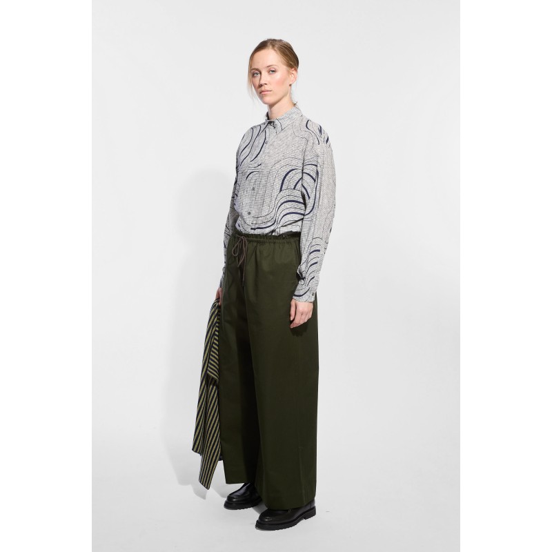 Dark Green Muse Paule Pants
