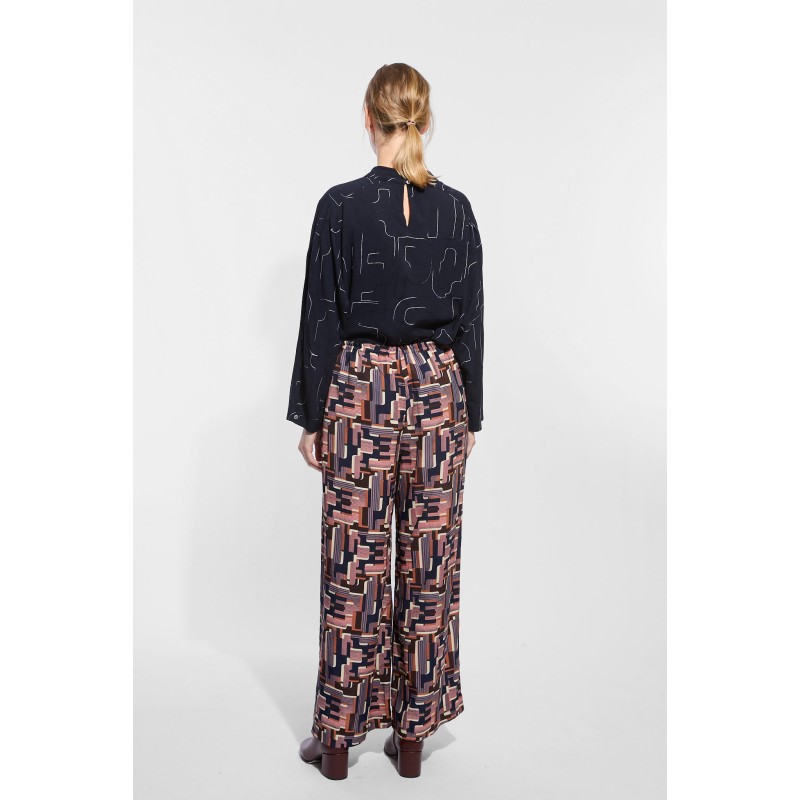 Pink Navy Oscar Paule Pants
