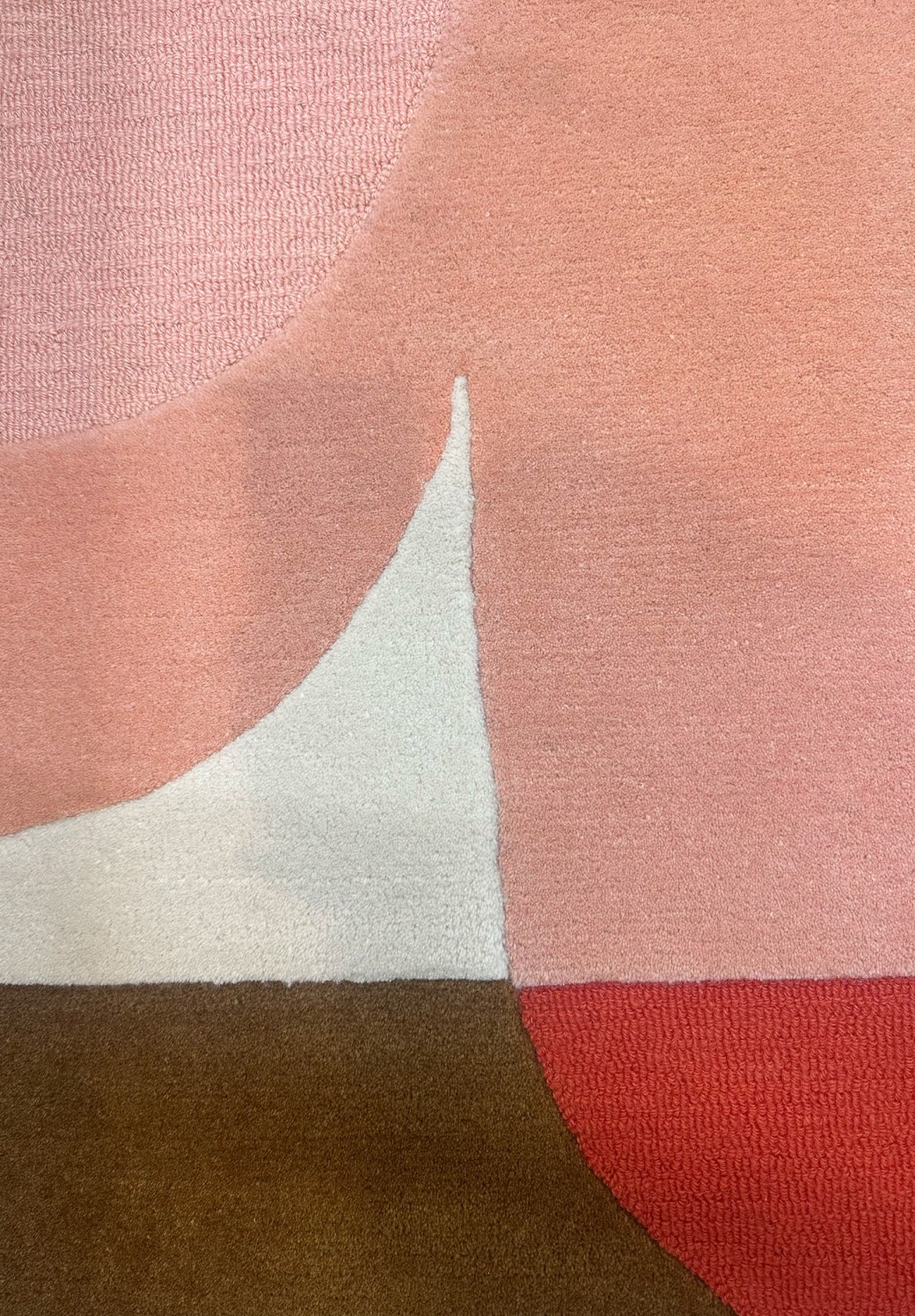 Large Calice Pink Square Rug 180x180 | Mapoésie