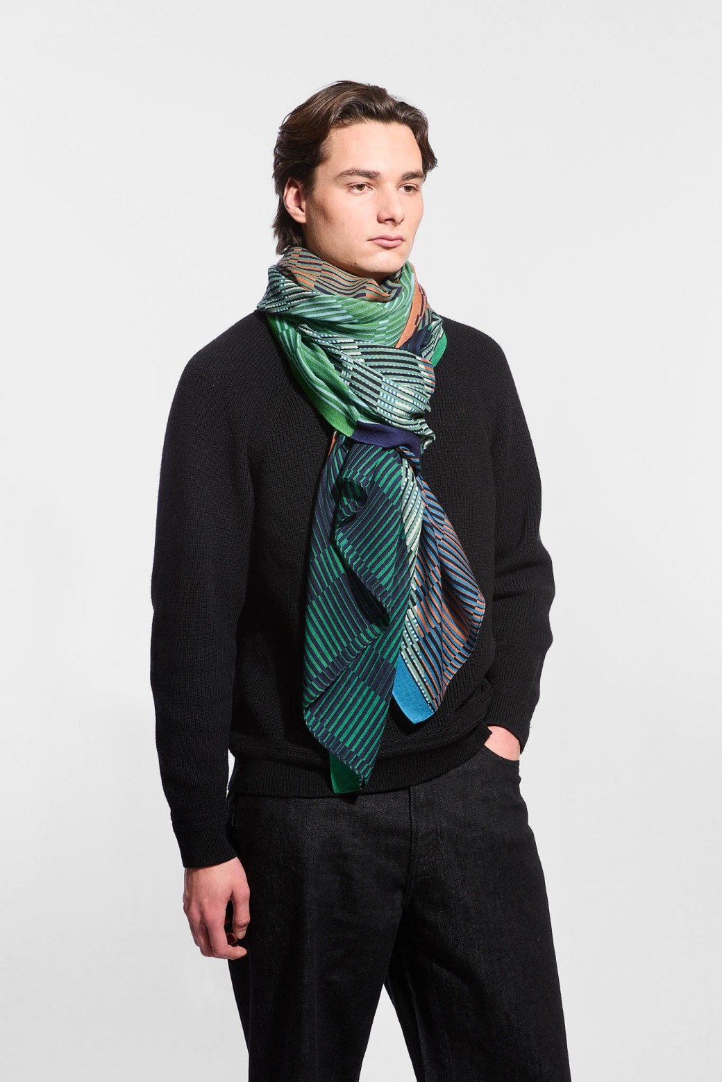Cadence Green Scarf