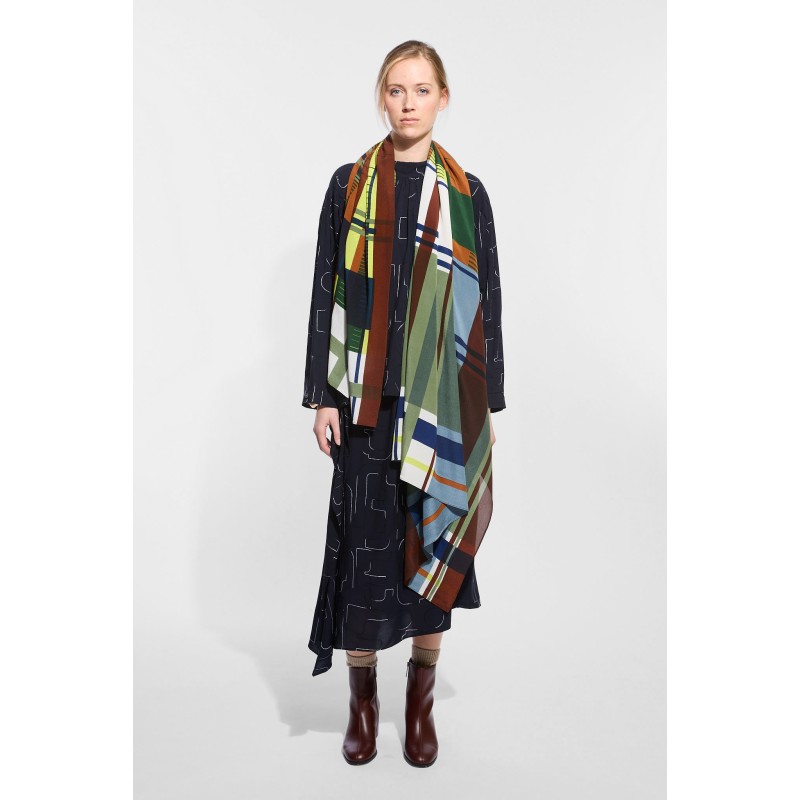 Divine Blue Grey Scarf
