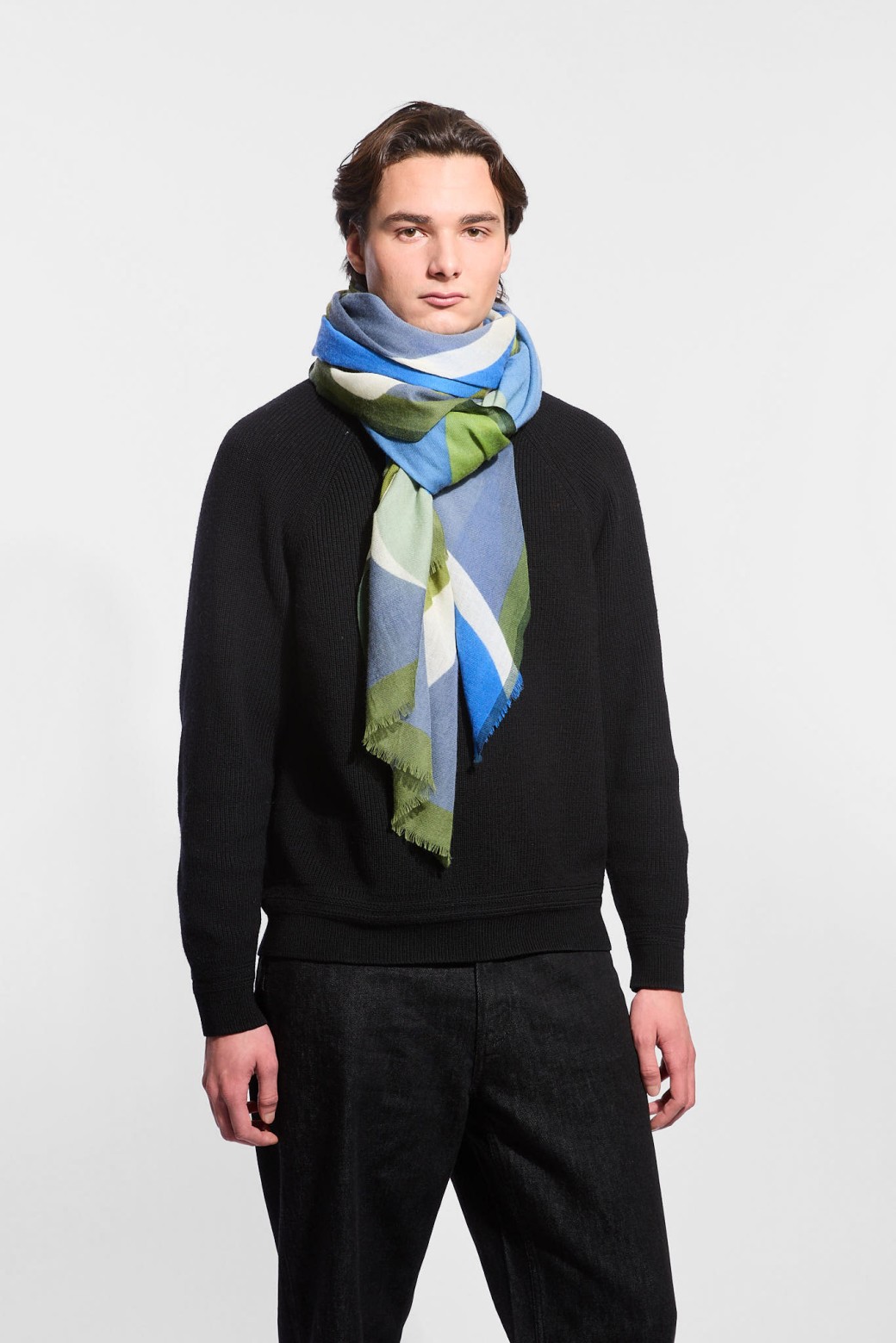 Foulard Ruban Gris