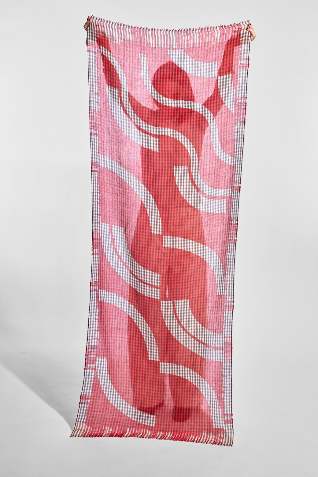 Wave Red Scarf
