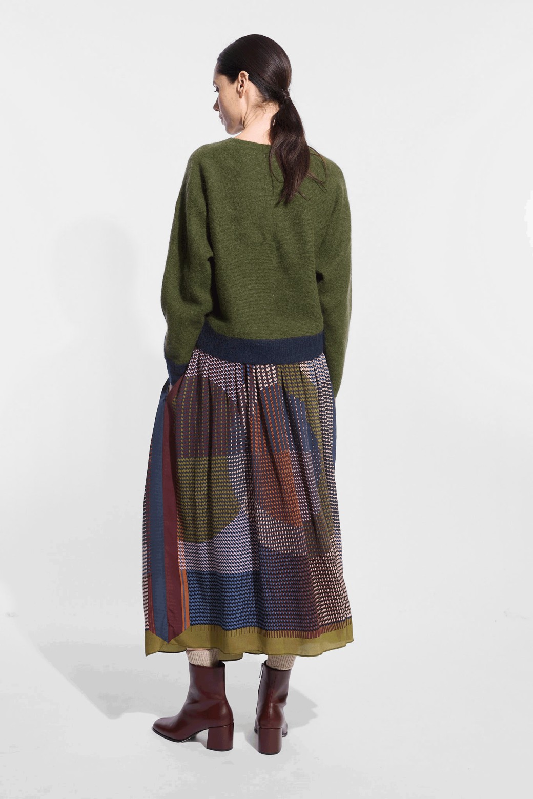 Pull Eliott Milos Vert Bleu