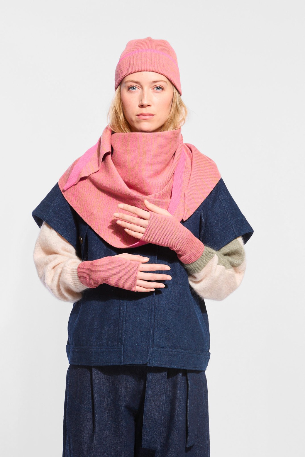 Mitaines Agnes Rose