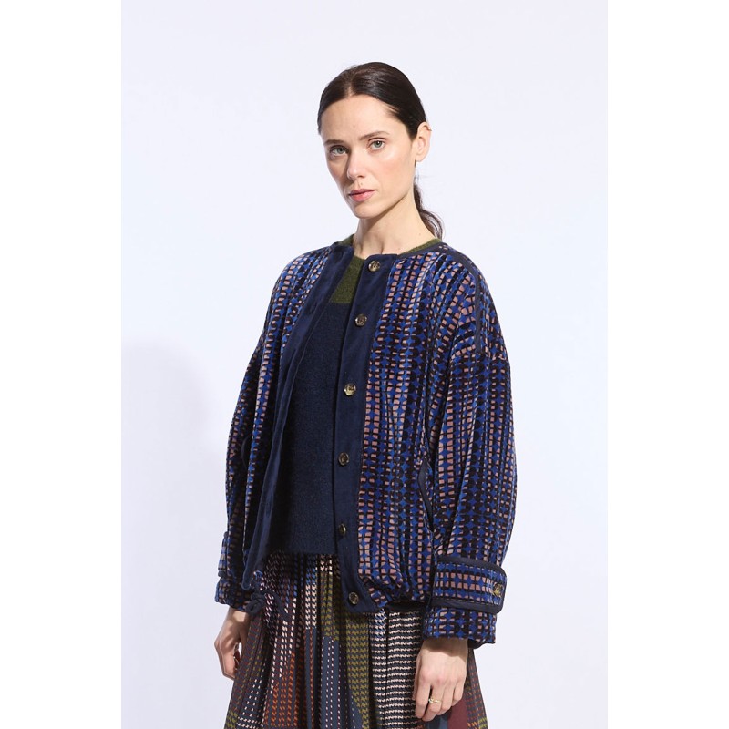 Manteau Vally Bombers Altaï Marine